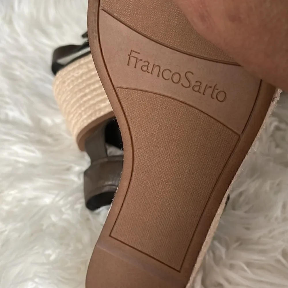 FRANCO SARTO LEATHER ESPADRILLES NWOT SIZE 8.5